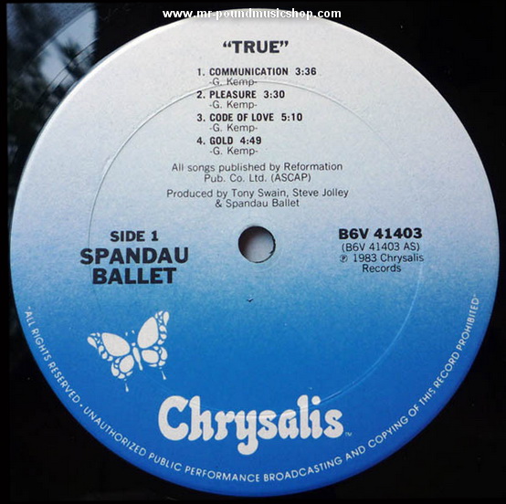 Spandau Ballet - True