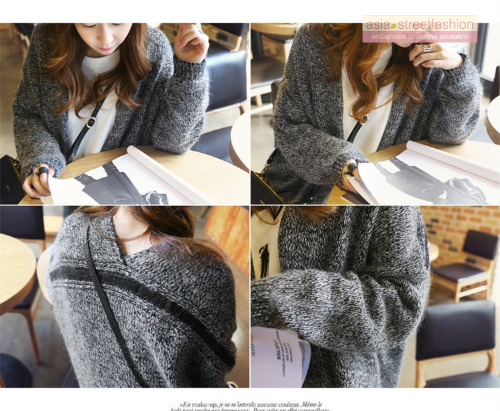 เสื้อคลุมกันหนาว ยาว 36 นิ้ว ไหมพรม เกาหลีสุดๆ พร้อมส่ง ดูดีเหมือนแบบ ใครชอบแนวเกาหลีๆ จัดเลยนะคะ GRAY