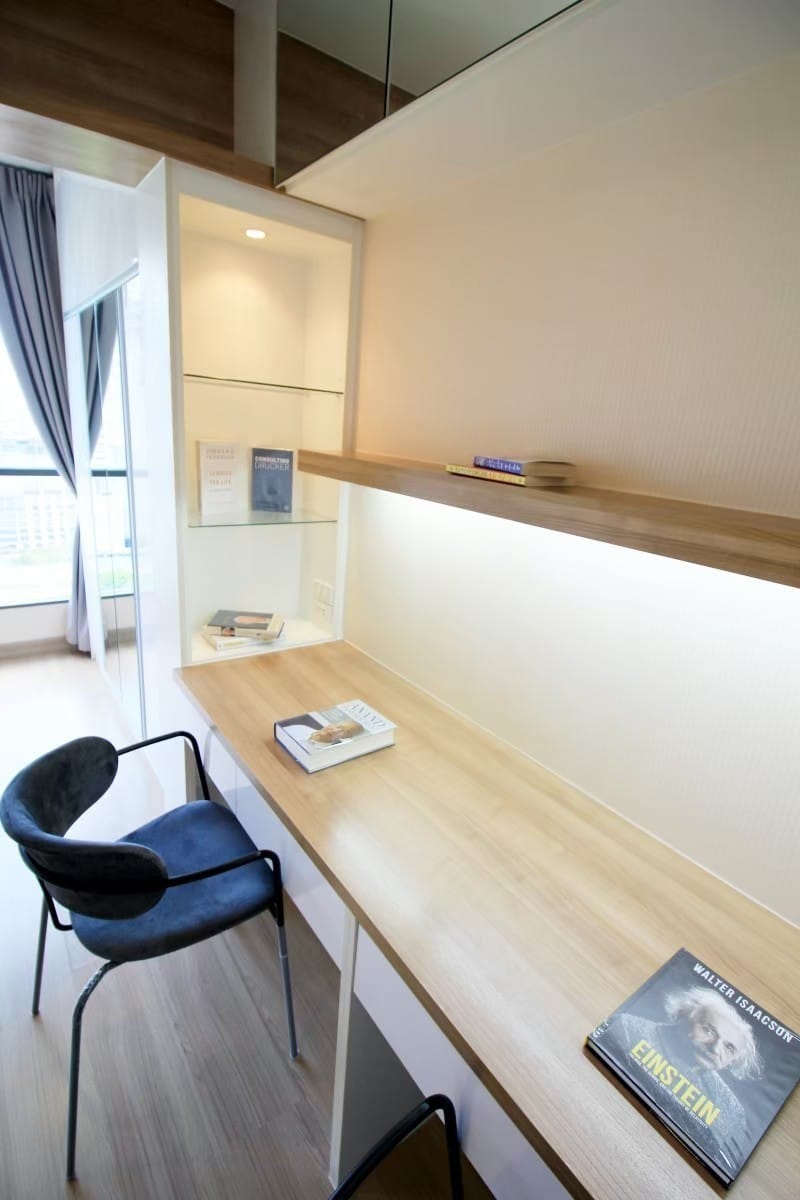 ให้เช่า IDEO Mobi Phaya Thai : ไอดีโอ โมบิ พญาไท 14,000 บ./เดือน ห้องสตูดิโอ ขนาด 21.30 ตร.ม., ชั้น 19, ทิศใต้ ตกแต่ง Built-in เตียง 2 ชั้น