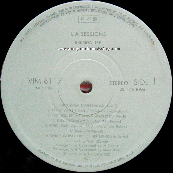 Brenda Lee - L.A. Sessions