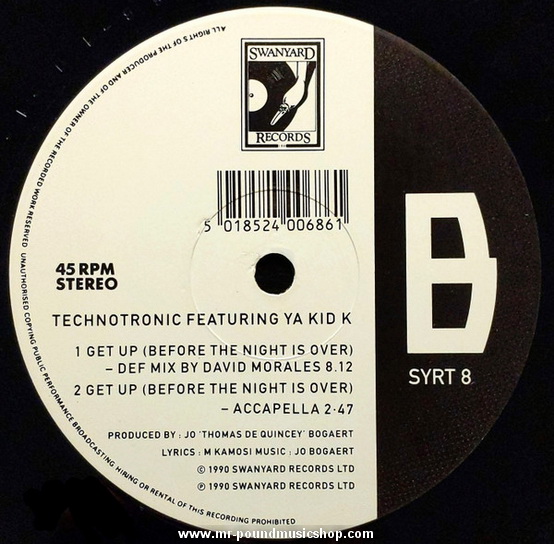 Technotronic Featuring Ya Kid K - Get Up (Before The Night Is Over)