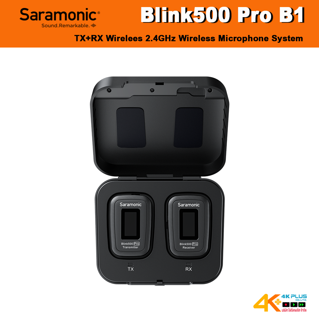 Blink500 Pro B1 3.5MM 2.4G Dual Channel Wireless Microphone with Charging cases