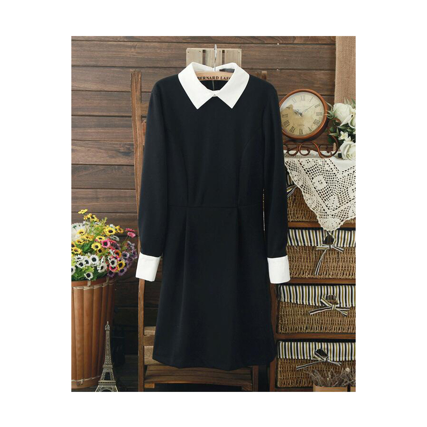 Buenos Ninos Women's Long Sleeve Slim Bodycon OL Stretch CocktailParty Evening Pencil Women is Fashion Dresses - Intl