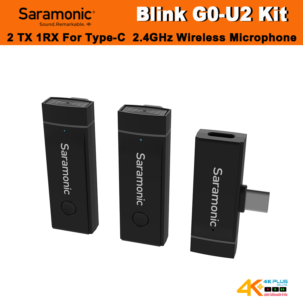 SARAMONIC Blink Go-U2 Kit 2TX 1RX For Type-C 2.4GHz Wireless Microphone