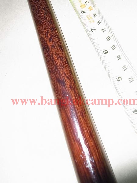 ไม้มงคลหายาก... ไม้ตะพด(ไม้แก่นมะขาม) หัว+ท้ายทองเหลือง ลายไม้สวย