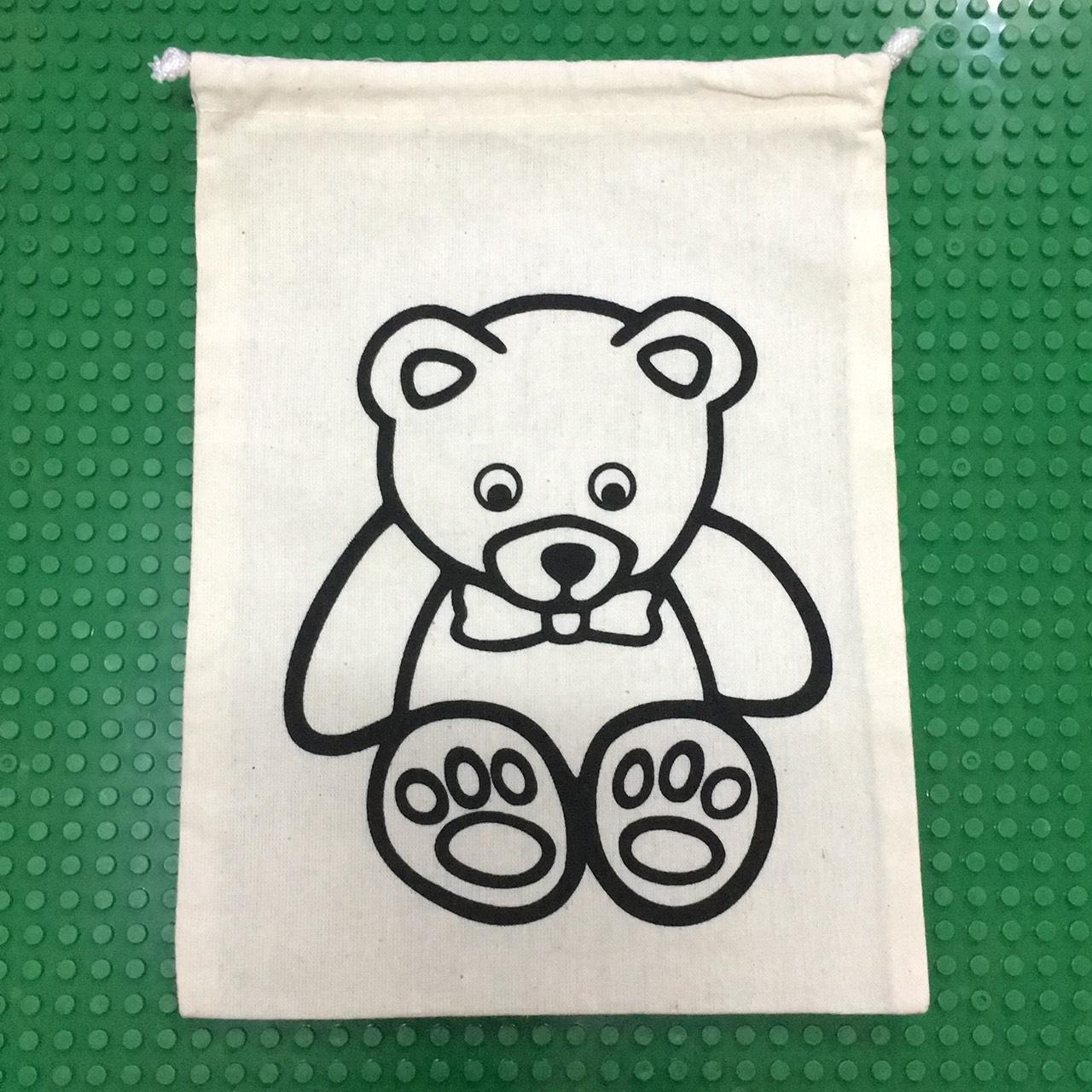 ถุงผ้าระบายสี 2 -Bear 2