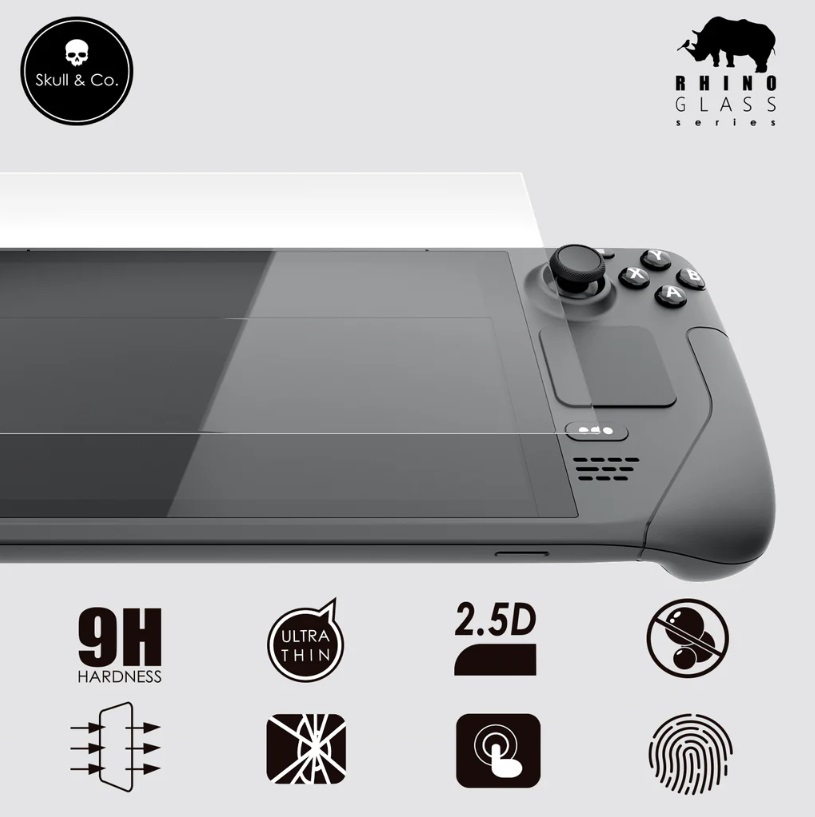 Skull & Co. Tempered Glass for Steam Deck & OLED (2 Pack)