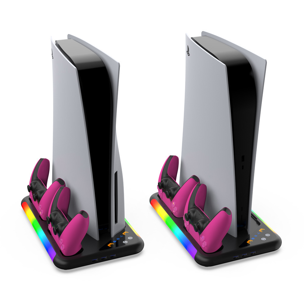DOBE TP5-3557 PS5 Slim & รุ่นแรก Multifunctional Cooling Stand แท่นวางเครื่อง แบบใส่แผ่นและดิจิตัล