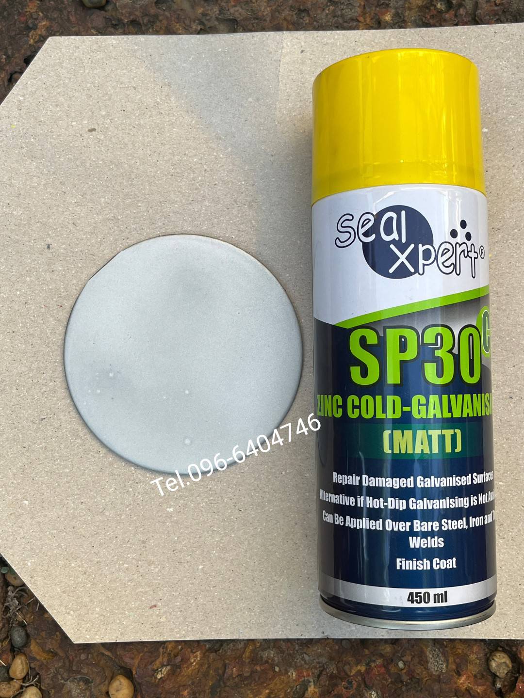 Seal Xpert SP30C Zinc Cold Galvanizing (Matt) สเปรย์สังกะสีเหลว (สีเงิน) ใช้ได้ดีกับงานที่เกิดสนิมแล้ว หรือเก็บงานโลหะที่ผ่านการ Hot Dip