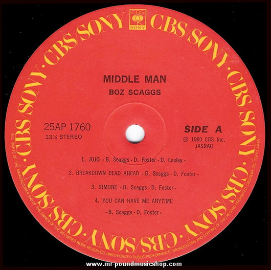 Boz Scaggs - Middle Man