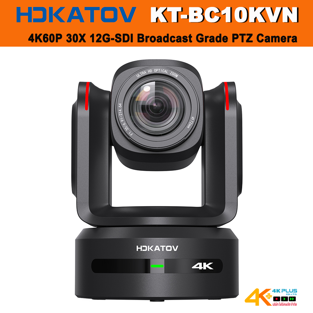 HDKATOV KT-BC10KVN 4K60P 30X 12G-SDI Broadcast Grade PTZ Camera