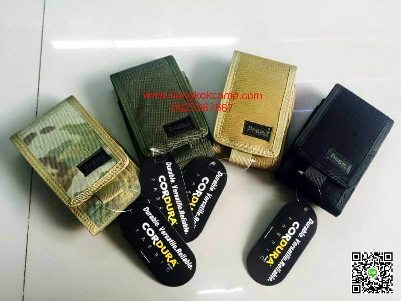 ซองโทรศัพท์(มือถือ) ใส่ได้2เครื่อง ยี่ห้อBogie.1 ของแท้ ผ้าCORDURA มี4สี