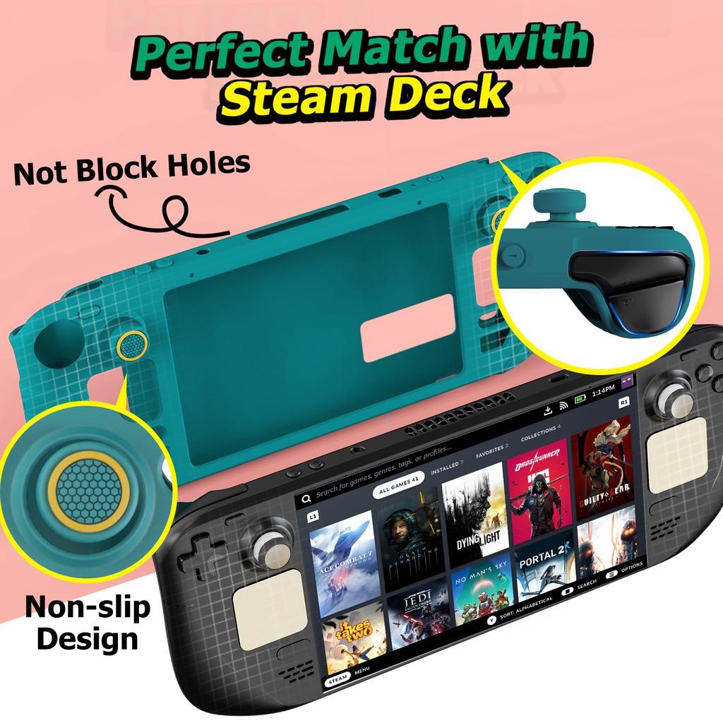 IINE Steam Deck 9 in 1 เซทเคสซิลิโคน