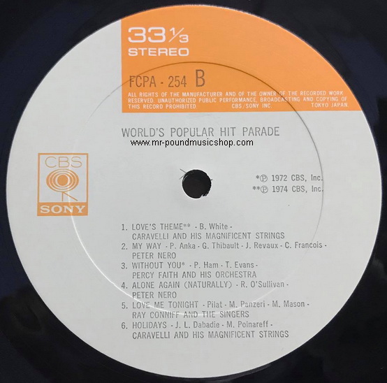 Various Artists - World's Popular Hit Parade