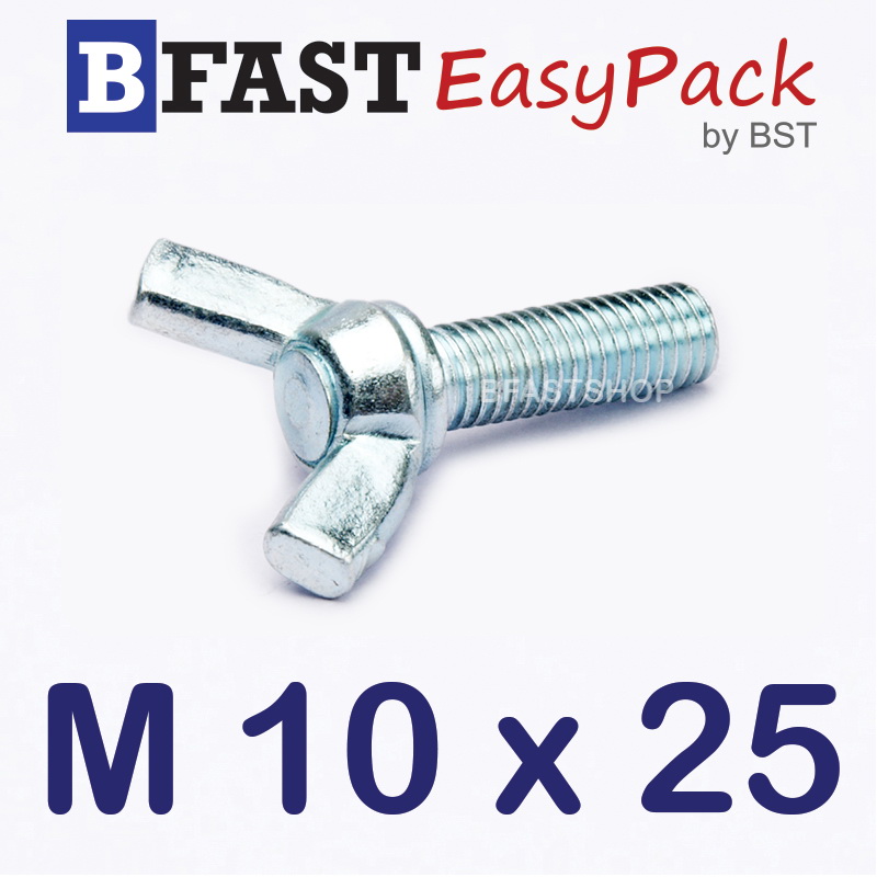 สกรูหางปลาหูกระต่าย M10 x 25 (2 ตัว/ถุง)