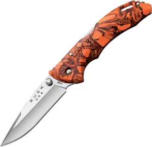 มีดพับ Buck 286 Bantam BHW Folding Knife 3-5/8" Blade, Orange Head Hunterz Handles - 7420