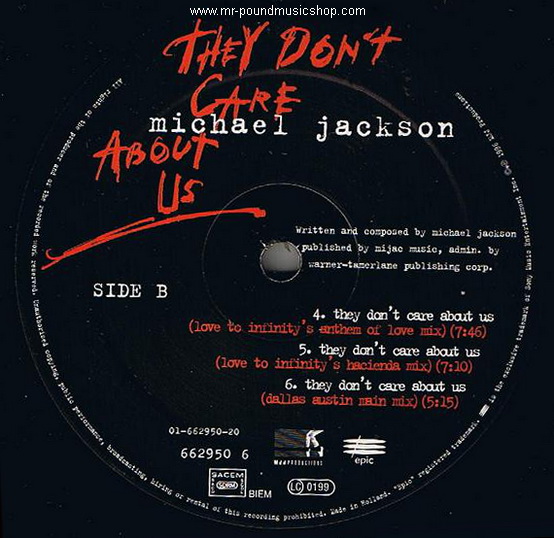 Michael Jackson - They Don't Care About Us