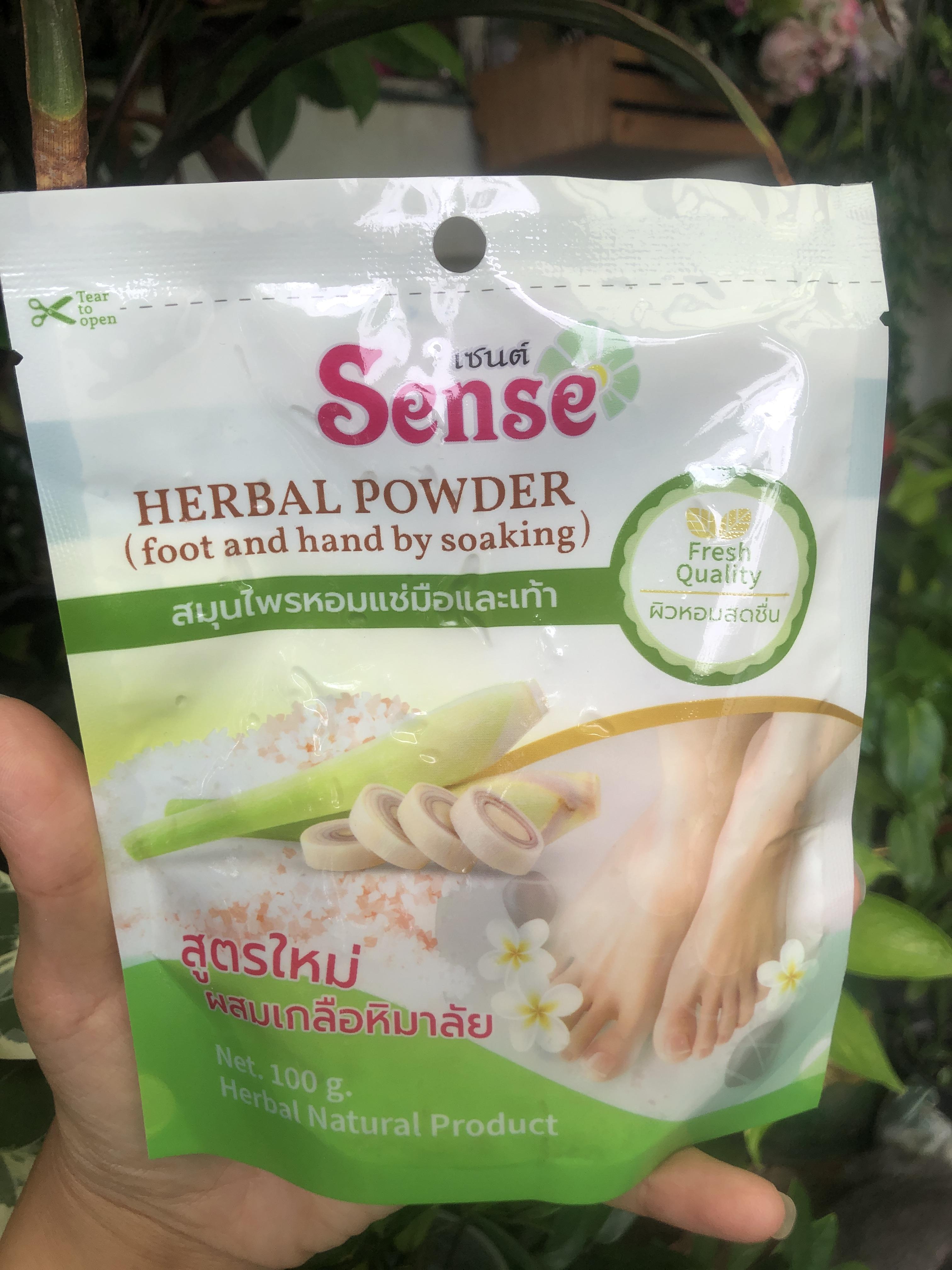 Sense สมุนไพรหอมแช่มือและเท้า สูตรใหม่ผสมเกลือหิมาลัย 100g. 150g.