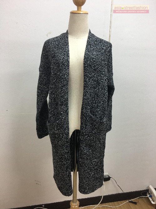 เสื้อคลุมกันหนาว ยาว 36 นิ้ว ไหมพรม เกาหลีสุดๆ พร้อมส่ง ดูดีเหมือนแบบ ใครชอบแนวเกาหลีๆ จัดเลยนะคะ GRAY