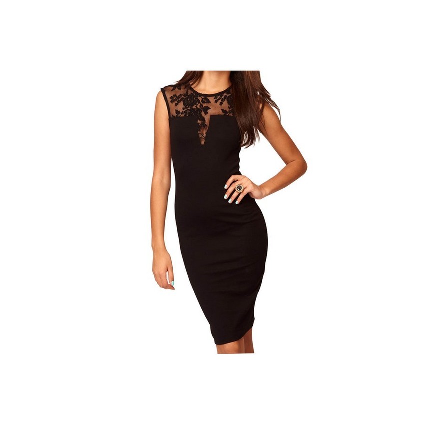Sexy Women Floral Slim Fit Mini Womens Dresses Online Black
