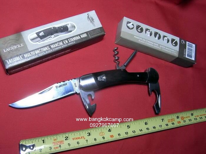 มีดพับเอนกประสงค์ มีดพับฝรั่งเศส ลากิวโอเล่ LAGUIOLE ใหม่ พร้อมกล่อง