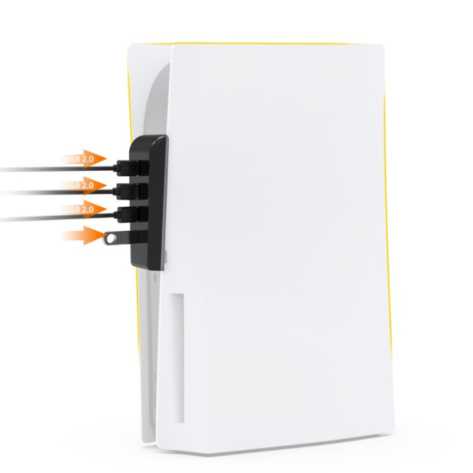 Dobe USB HUB 2.0 High-Speed for PS5 Standard & Digital