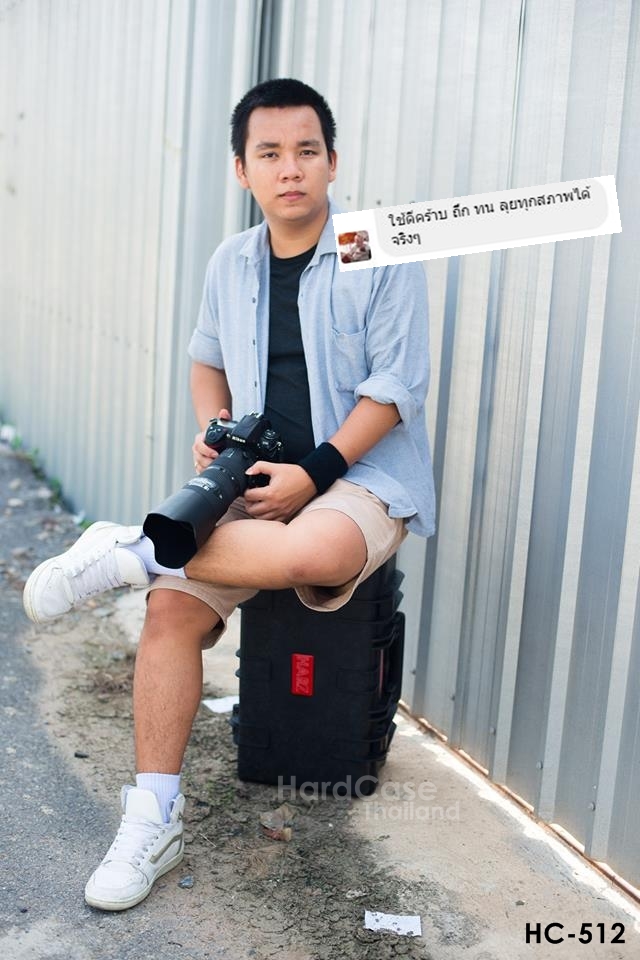 กระเป๋ากล้อง Hardcase ล้อลาก HARZ รุ่น HC-512 สีดำ ไส้โฟมลูกเต๋า