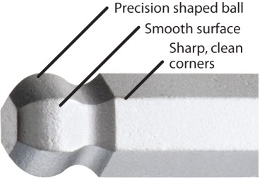 ประแจแอลหกเหลี่ยม BONDHUS ...แบบหุน....รุ่นนี้แยกสีเพื่อสะดวกในการใช้งาน ...ชุด 9 ชิ้น... Made in USA (69637)