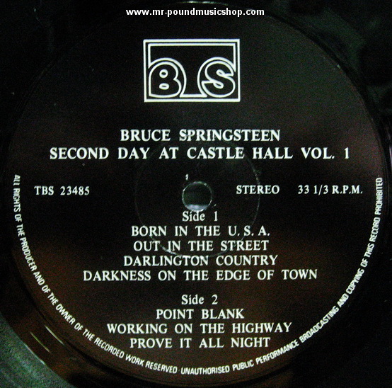 Bruce Springsteen - Second Day At Castle Hall Vol.1 & Vol.2