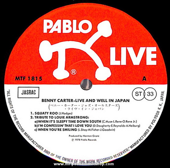 Benny Carter - Live And Well In Japan!
