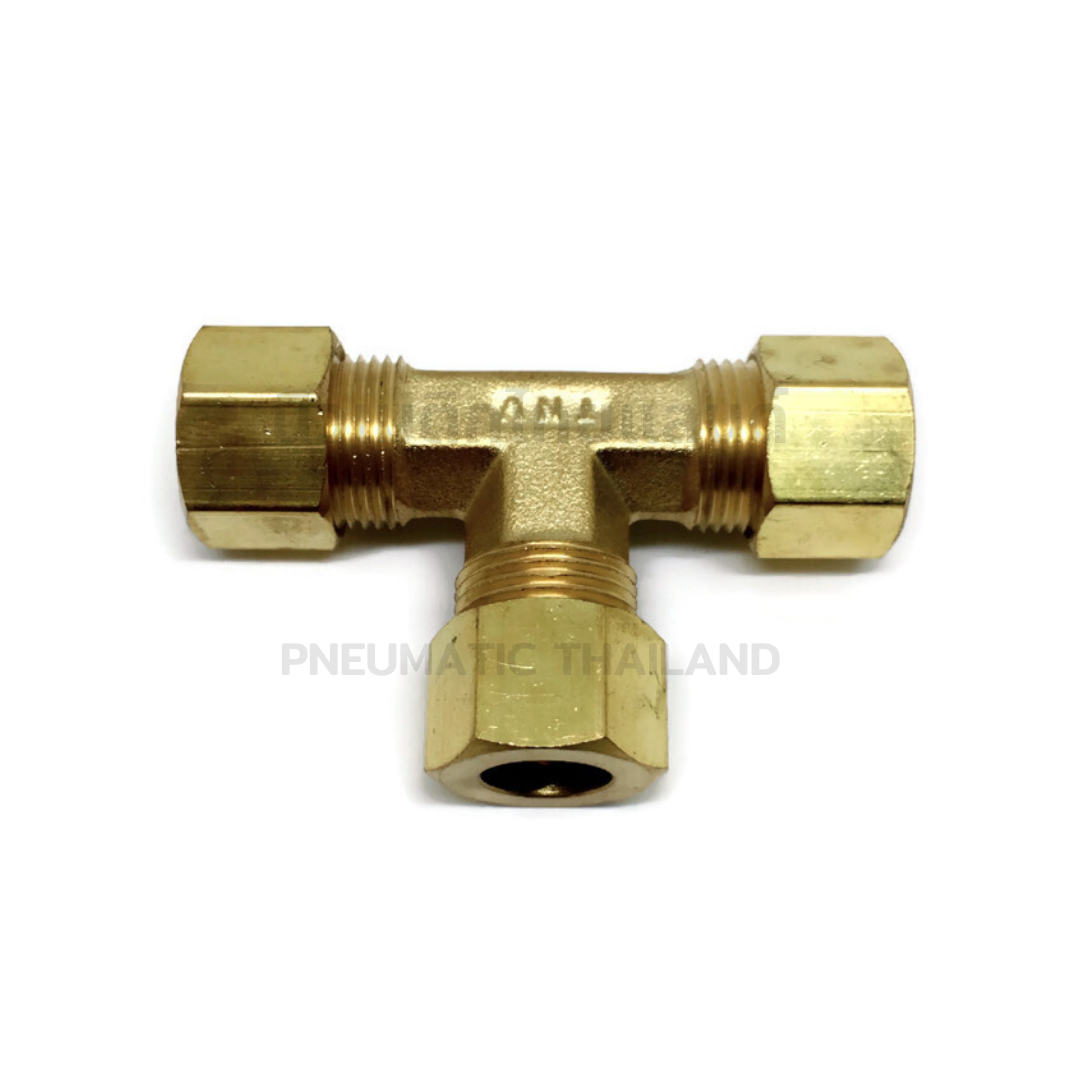 ข้อต่อสามทางตาไก่ทองเหลือง 3/8"