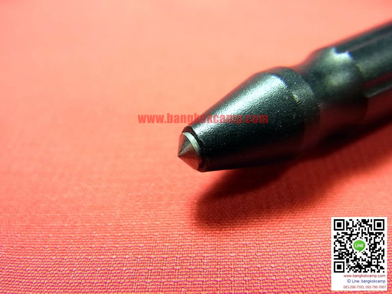 ปากกา Tactical ดำ ปลายคาร์ไบท์(กระแทกกระจกได้) ปลายคาร์ไบท์แข็งมากใช้ขูด-เขียนโลหะได้