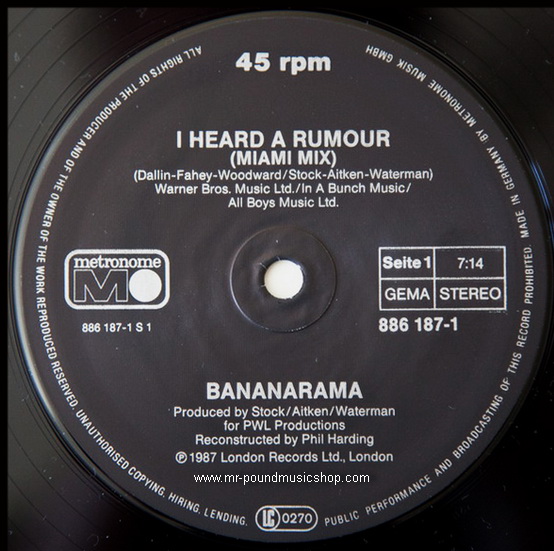 Bananarama - I Heard A Rumour (Miami Mix)