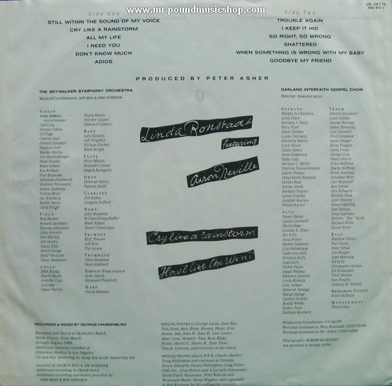 Linda Ronstadt Featuring Aaron Neville - Cry Like A Rainstorm, How Like The Wind