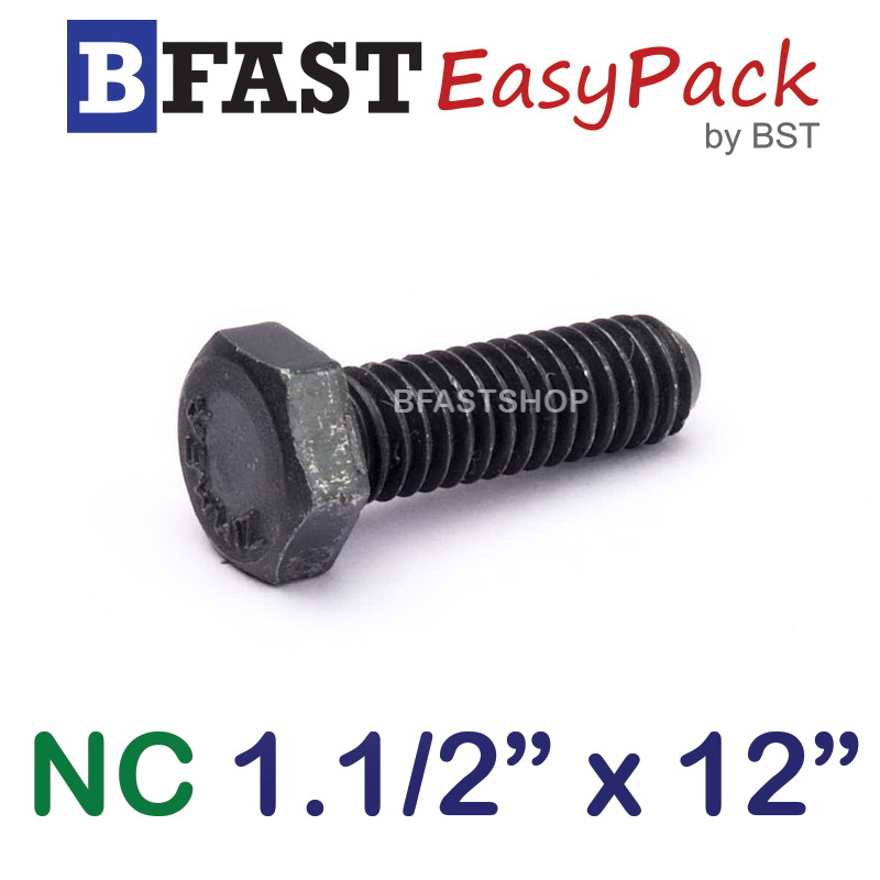 สกรู NC 1.1/2" x 12" *เกลียวครึ่ง*