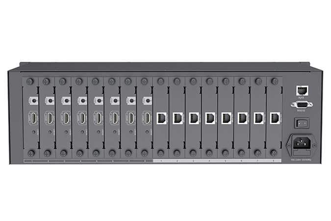 LKV8x8 HDbitT/HDbitT 8x8 video over IP modular matrix