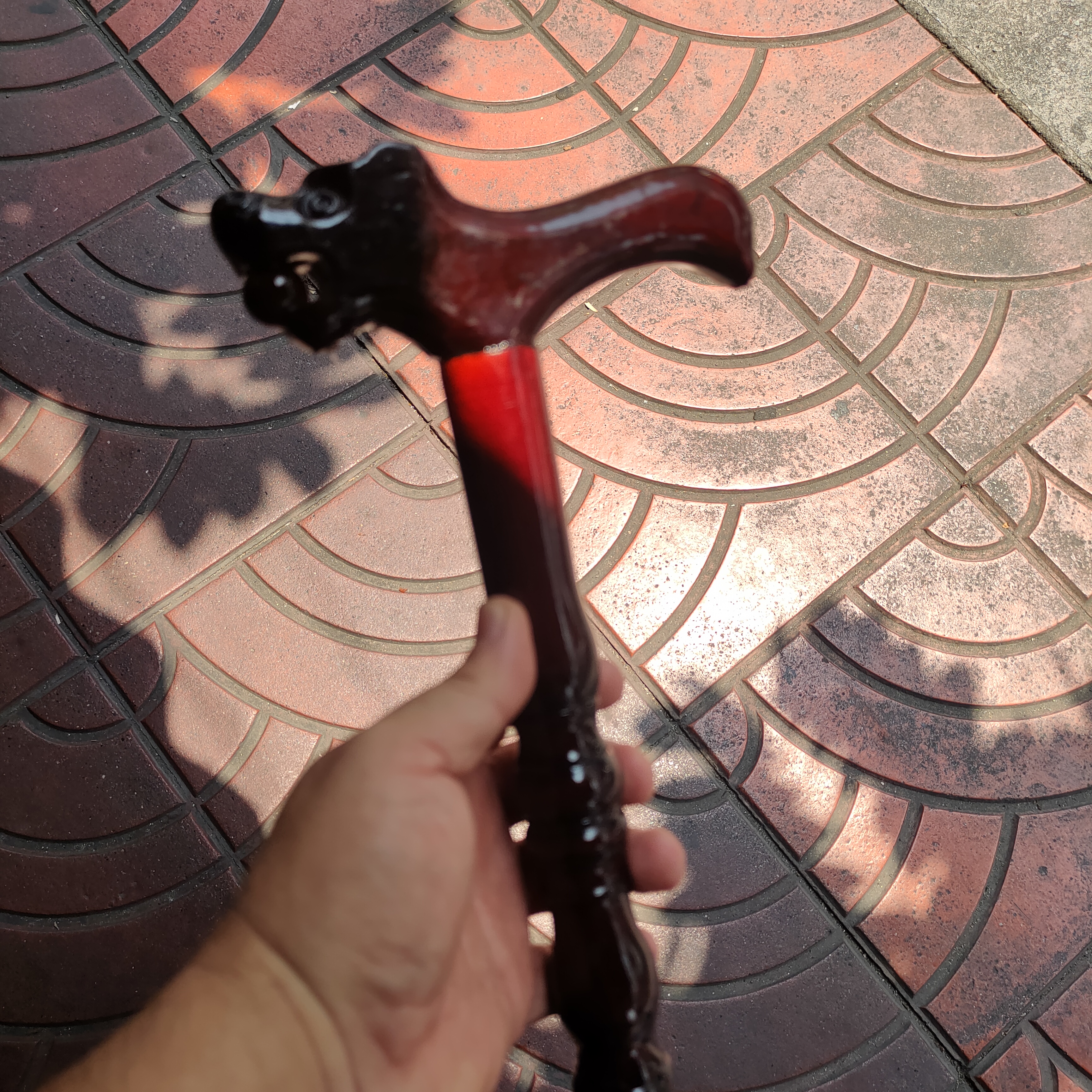 ไม้เท้า มังกร ทรงโบราณ สวย คลาสิก(4)