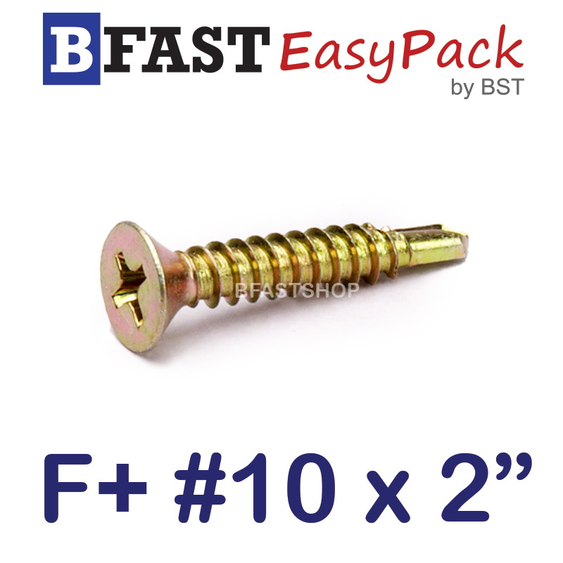 สกรูปลายสว่าน F+ #10 x 2" (ุ20 ตัว/ถุง)
