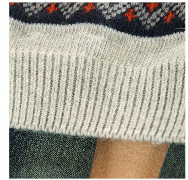 fashion เสื้อกันหนาวไหมพรม ลายกระต่าย คอกลม สีเทา ใส่เที่ยว น่ารักๆ