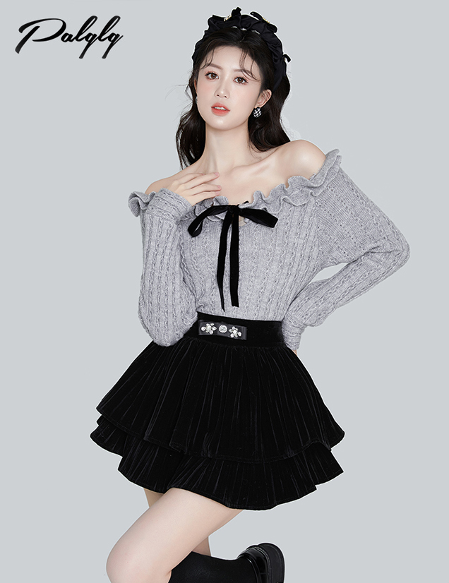 Palglg : พรีออเดอร์ เสื้อสเวตเตอร์ เสื้อไหมพรม มีให้เลือก 4สี แบรนด์แท้