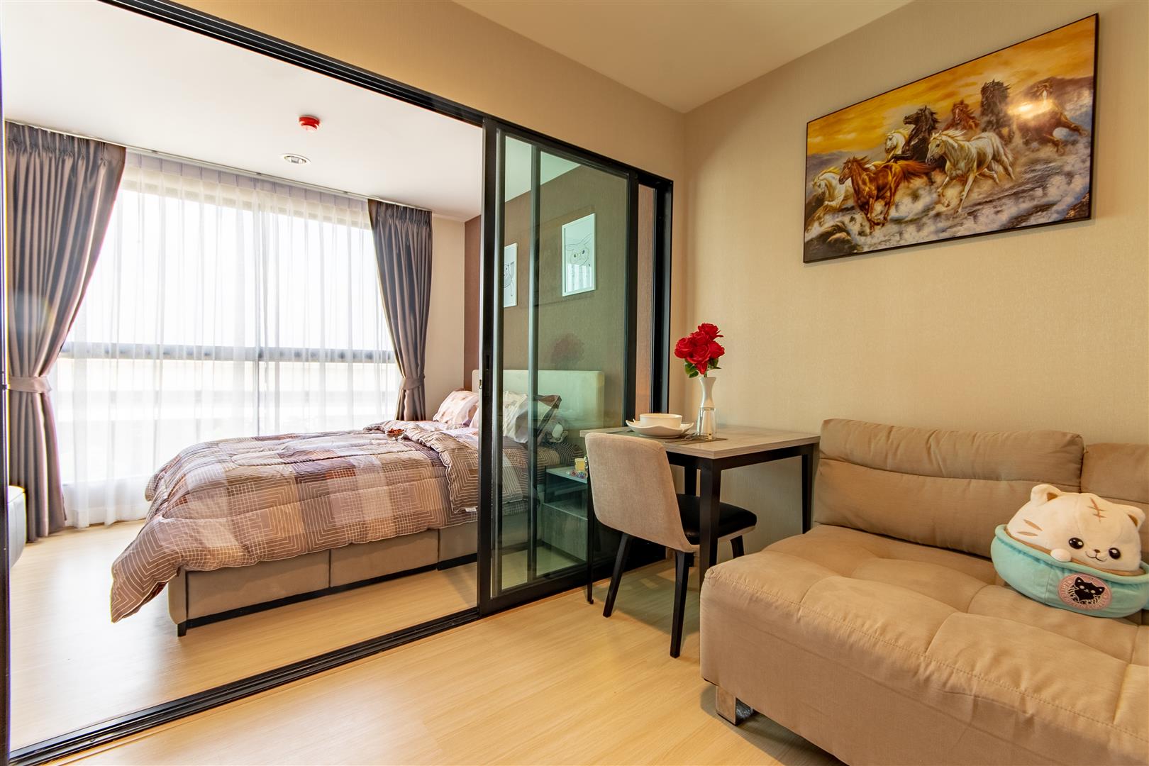 ขายคอนโด Rise Rama 9 (ไรซ์ พระราม 9) 1 ห้องนอน 1 ห้องน้ำ ตึก C ชั้น 4 ขนาด 25.13 ตร.ม.