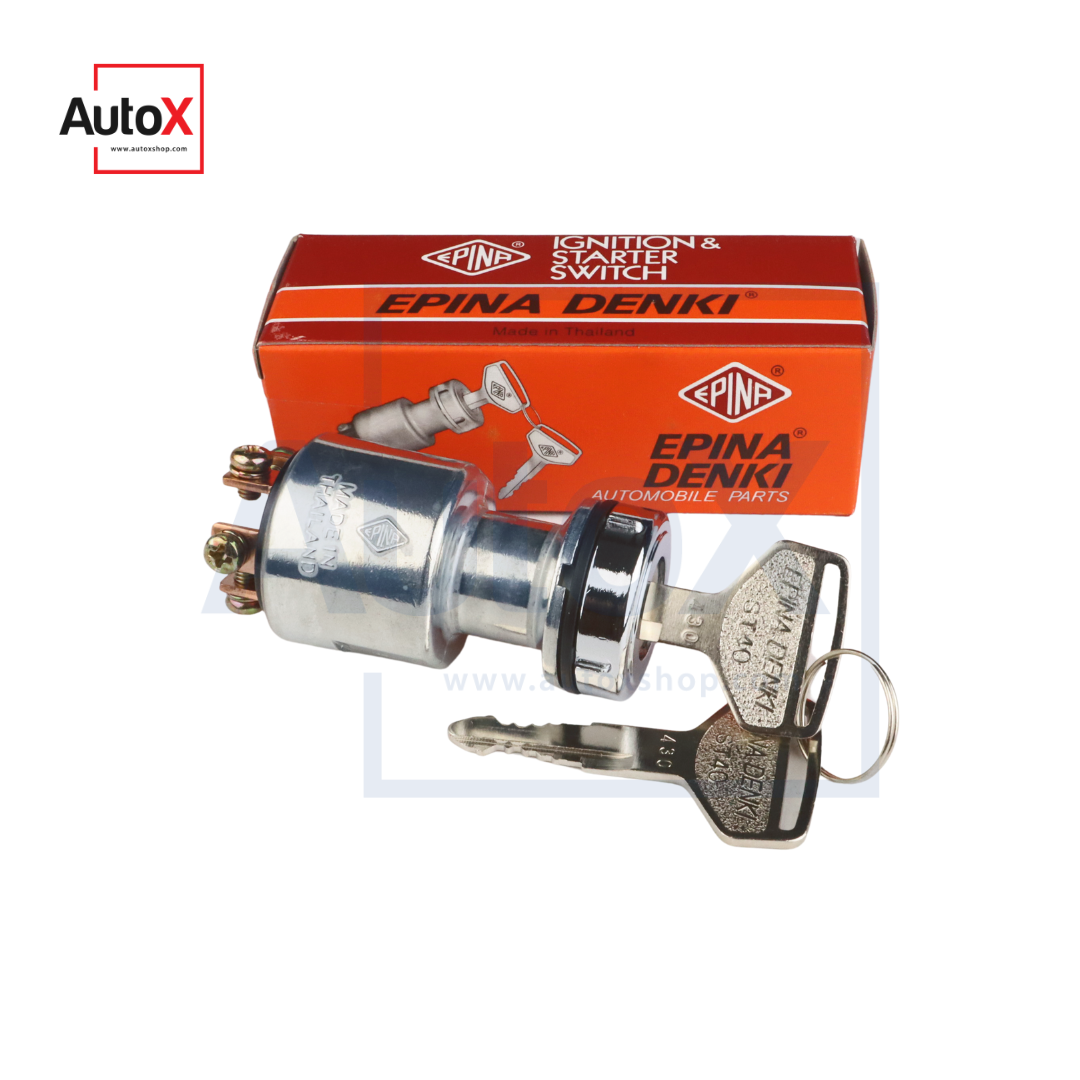 สวิทช์กุญแจสตาร์ท TOYOTA คอยาว 4ขั้ว ยี่ห้อEPINA ST-40 (ใหม่)