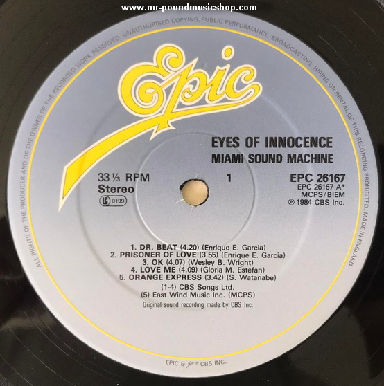 Miami Sound Machine - Eyes Of Innocence