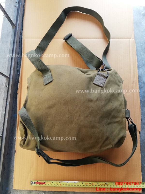 กระเป๋าทหารสวีเดน กระเป๋าสะพาย+คาดเอว ผ้าแคนวาส ของใหม่เก่าเก็บ สมบูรณ์ พร้อมใช้