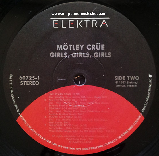 Motley Crue - Girls, Girls, Girls
