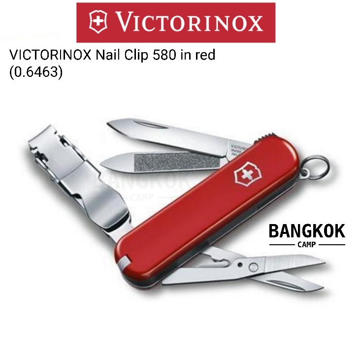 กรรไกรตัดเล็บ VICTORINOX Nail Clip 580 in red (0.6463)