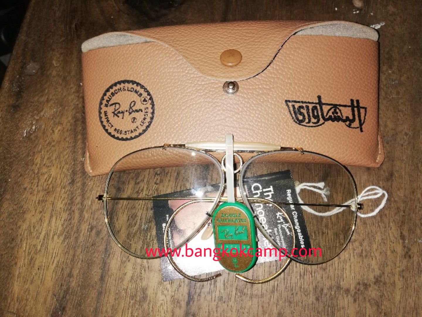 แว่นตา RayBan เลนส์ออโต้ ใหม่เก่าเก็บ ไม่ผ่านการใช้ ของแท้ Made in USA (หายาก)