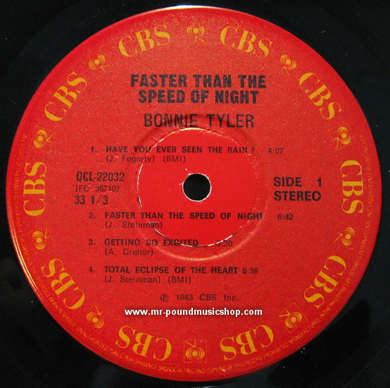 Bonnie Tyler - Faster Than The Speed Of Night