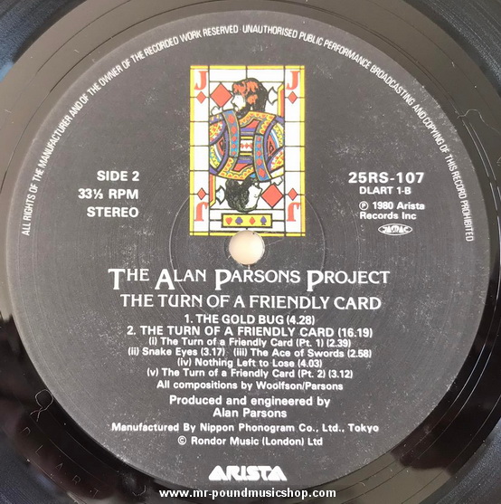 The Alan Parsons Project - The Turn Of A Friendly Card