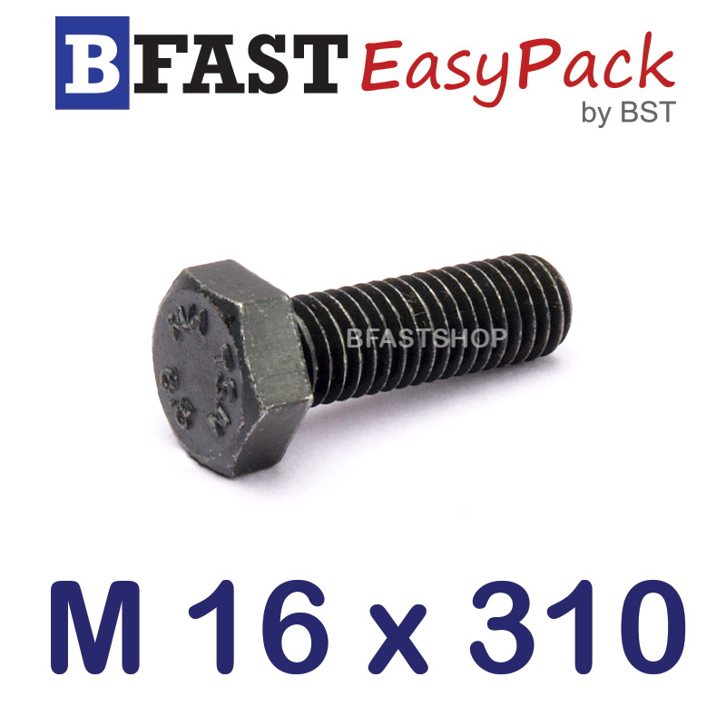 สกรูมิลดำ M16 x 310 *เกลียวครึ่ง*